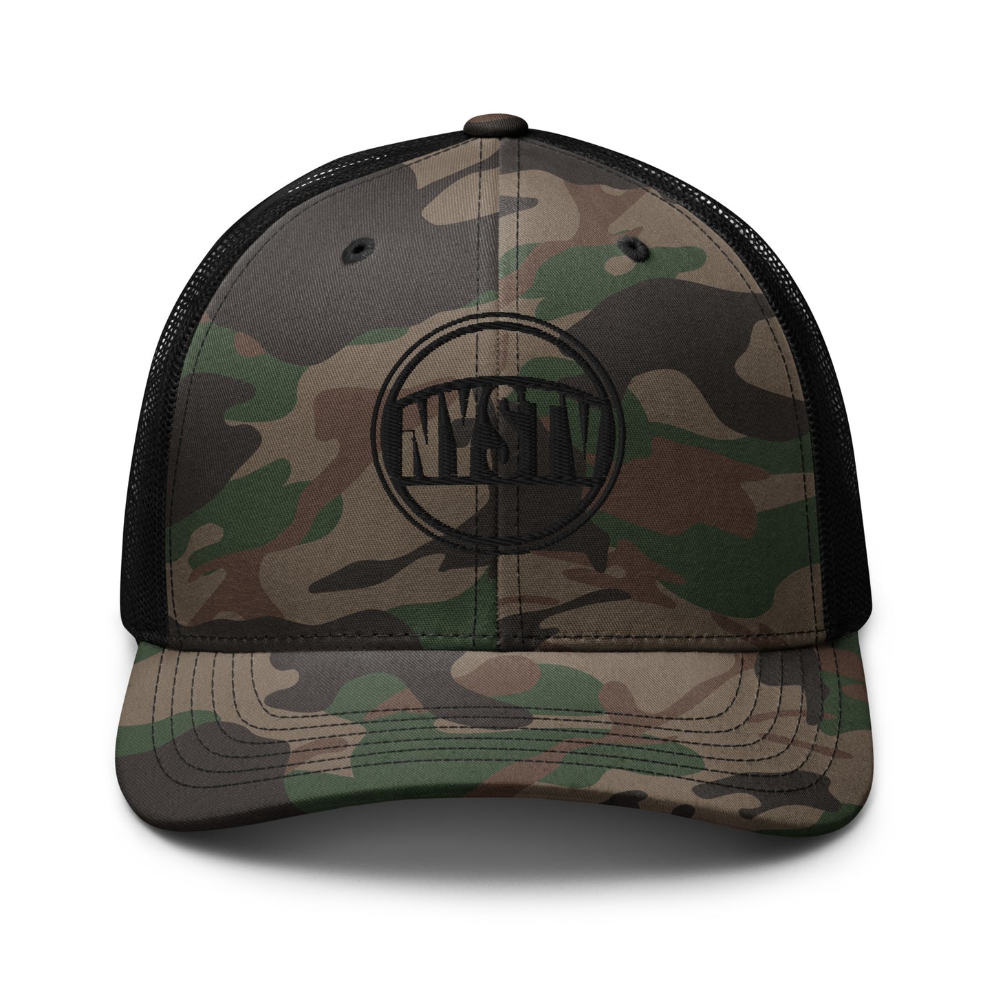 NYSTV LOGO Camouflage trucker hat