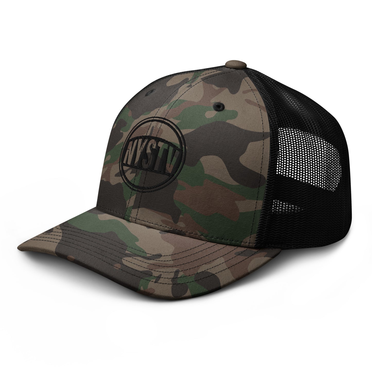 NYSTV LOGO Camouflage trucker hat