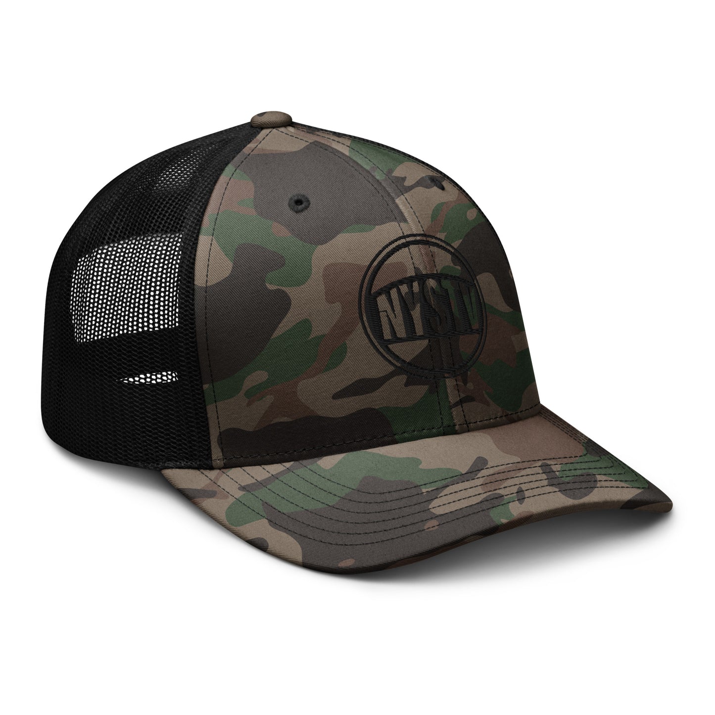 NYSTV LOGO Camouflage trucker hat
