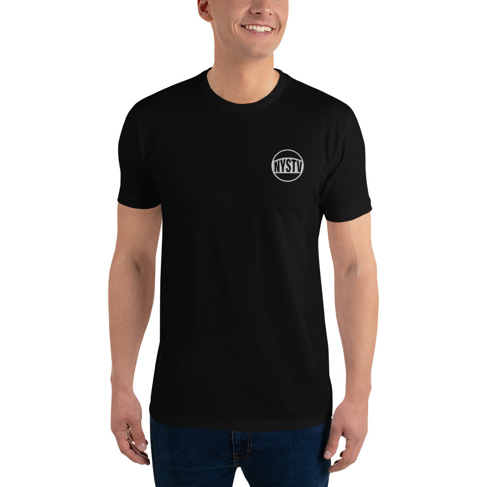Embroidered NYSTV LOGO Short Sleeve T-shirt