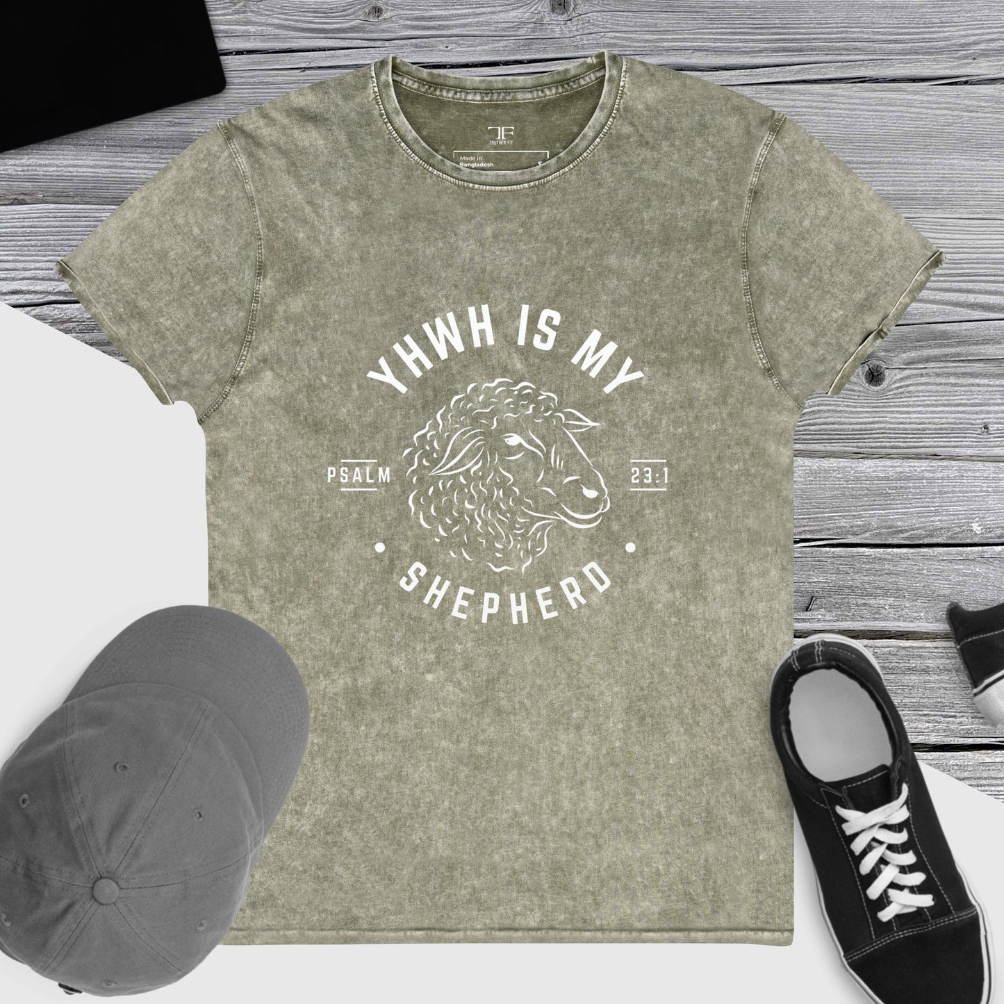 YHWH is my Shepherd-Denim T-Shirt
