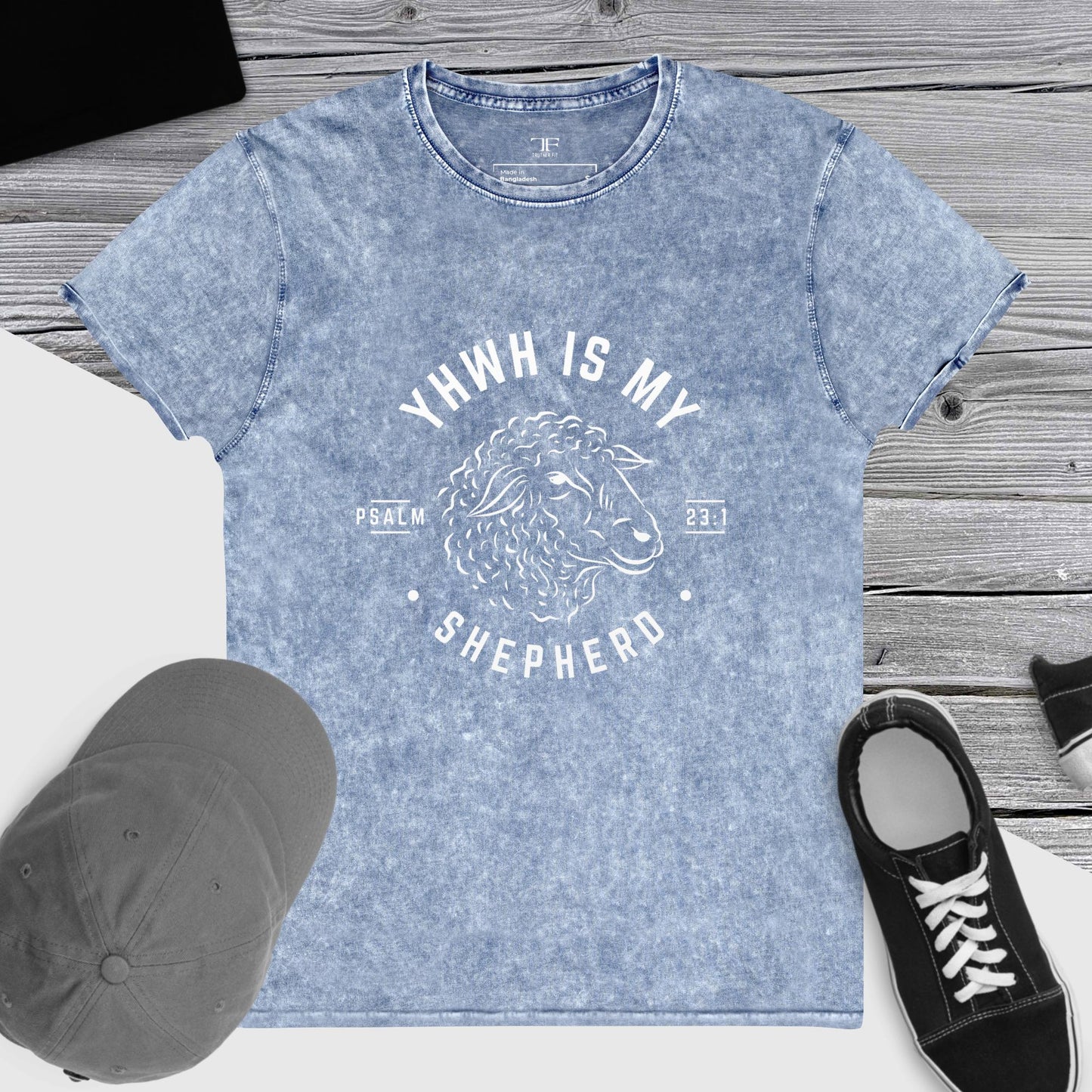 YHWH is my Shepherd-Denim T-Shirt