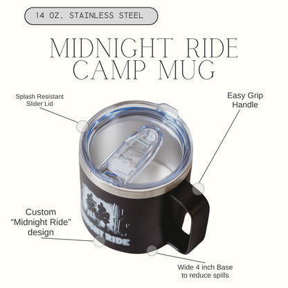 “The Midnight Rambler” 14 oz. Camp Mug