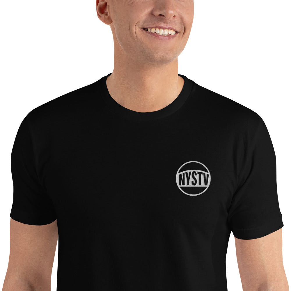 Embroidered NYSTV LOGO Short Sleeve T-shirt