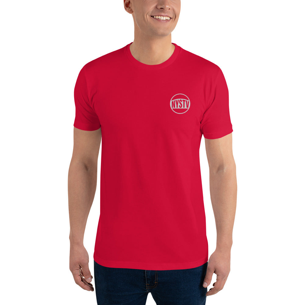 Embroidered NYSTV LOGO Short Sleeve T-shirt