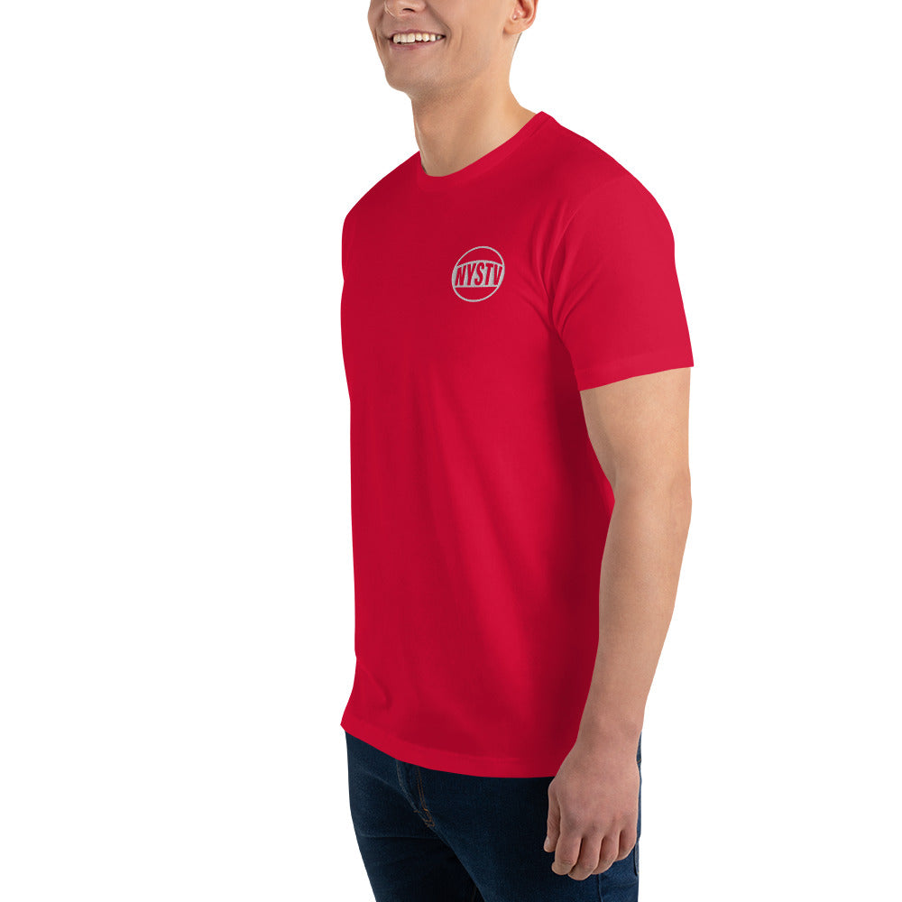 Embroidered NYSTV LOGO Short Sleeve T-shirt