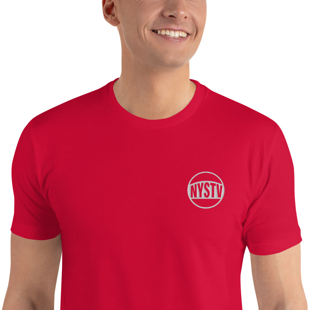 Embroidered NYSTV LOGO Short Sleeve T-shirt